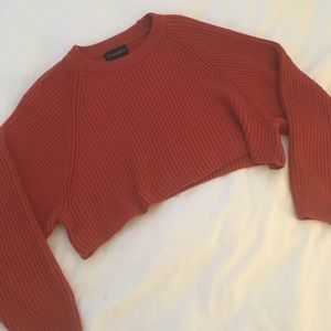 EUC Cotton Candy crop loose sweater. Sz S/M